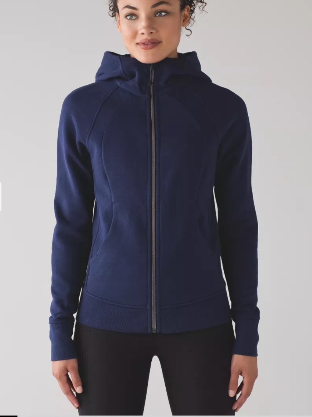 lululemon athletica Navy Full-Zip Hooded Jacket